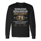 Schonend Behandeln Oldtimer Ist 71 Jahre 71St Birthday Langarmshirts