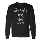 Sei Mutig Und Stark Josua 19 Langarmshirts