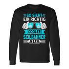 Seilbahn Gondel Seilbahner Langarmshirts