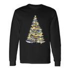 Shark Christmas Tree Xmas Diving  Langarmshirts