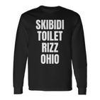 Skibidi Toilette Rizz Ohio Langarmshirts