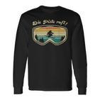 Skifahrer Herrenintage Skifahren Skifahrer Geschenk Langarmshirts