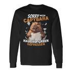 Sorry Mein Capybara Hat Meine Hausaufgaben Gefressen Langarmshirts