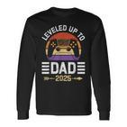 Spielerpapa Leveled Up To Daddy 2025 Dadintage Langarmshirts