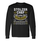 Stolzer Chef Einer Genialen Chaos Gang Saying Langarmshirts