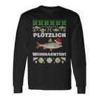 Suötzlich Christmas Fishing Plötz Red Eye Fish Langarmshirts