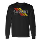 Suzuki Japanese Surname Retrointage Langarmshirts