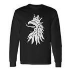 Sweden Flag Griffin Crest Langarmshirts