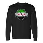 Syria Flag Free Syria Flag Langarmshirts