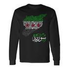 Syria Free Syria Flag Syria Map Syrian Cities Syrian Langarmshirts