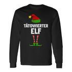 Tattooed Elf Partner Look Elves Family Outfit Christmas Langarmshirts