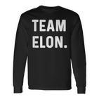 Team Elon Name Langarmshirts