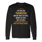 Thorsten First Name Langarmshirts