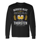 Thorsten Name Idea Birthday Saying Langarmshirts