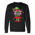 Tired Elf Outfit Christmas Family Christmas Langarmshirts