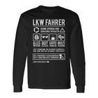 Truck Driver Slogan Truck Driver Langarmshirts