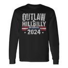 Trumpance 2024 Donald Trump JDAnce Outlaw Hillbilly Langarmshirts