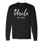 Uncle To Be 2024 Uncle Est 2024 For Uncle Langarmshirts