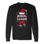 Uncle Claus Christmas Family Partner Look Santa Claus Langarmshirts