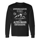 Underschätze Niemal Einen Alten Mann Beim Geocaching S Langarmshirts