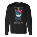 With Unicorn Saying Langarmshirts