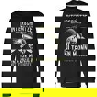 Unterschätze Niemals Einen Alten Mann Mit Einer Angel Langarmshirts