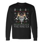 Viking Santaiking Christmas Jumper Falalalaalhalla S Langarmshirts