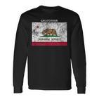 Vintage California Flag Langarmshirts