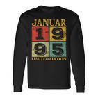 Vintage January 1995 28Th Birthday Langarmshirts