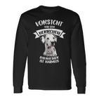 Vorsichtor Dem Herrchen Der Dalmatian Ist Harmlos Gassi Langarmshirts