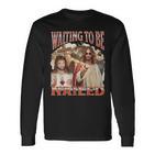 I Wait To Be Nailed Offensive Jesus Humour Adult Langarmshirts