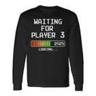 Werdender Papa 2025 Waiting For Player 3 Loading Pregnant Langarmshirts