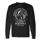 Whippet Guardian Angel Dog Greyhound Dog Saying Langarmshirts