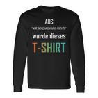 Wir Schenken Uns Nicht German Langarmshirts