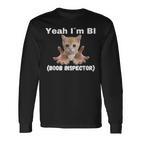 Yeah I'm Bi Boob Inspector Langarmshirts