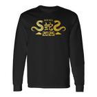 Year Of The Snake 2025 Chinese Zodiac New Year Langarmshirts