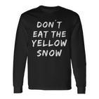 Yellow Snow Ski Snowboard Apres Ski Party Outfit Langarmshirts