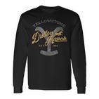 Yellowstone Dutton Ranch Est 1886 Iconic Logo Team Style Langarmshirts