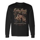 Yellowstone Iconic Beth Dutton Distressed Big Chest Poster Langarmshirts