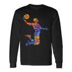 Young Basketball Graphic Player Langarmshirts