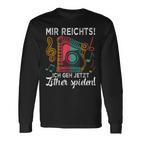 Zither Zither Player Langarmshirts