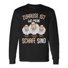 Zuhause Ist Wo Meine Sheep Home Is Where My Sheep Langarmshirts