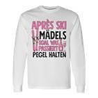 Apres Ski Mädels Egal Was Passiert Pegel Halten Langarmshirts