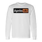 Après Ski Apres Ski-Haserl Ski Holiday Skiing Mountain Outfit Langarmshirts