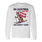 In Austria We Ski We Don't Hop Kangaroo Austria Langarmshirts