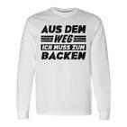 Backen Hobby Lustiger Backen Spruch Langarmshirts