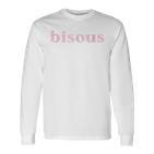 Bisous Kisses Graphic Blue S Langarmshirts