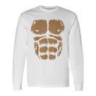 Carnival Costume Gorilla Aaffe Fancy Dress Carnival Brown Langarmshirts