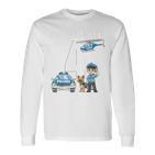 Children's 4Th Birthday Police Boy 4 Years Langarmshirts