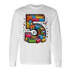 Children's 5Th Birthday With Building Blocks Idea Langarmshirts